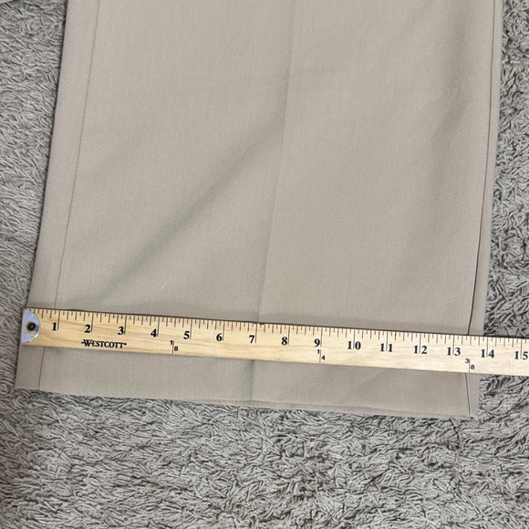 Zara High-Waisted Tan Culotte Trousers Wide-Leg Cropped size L Streetwear Office - Picture 9 of 9